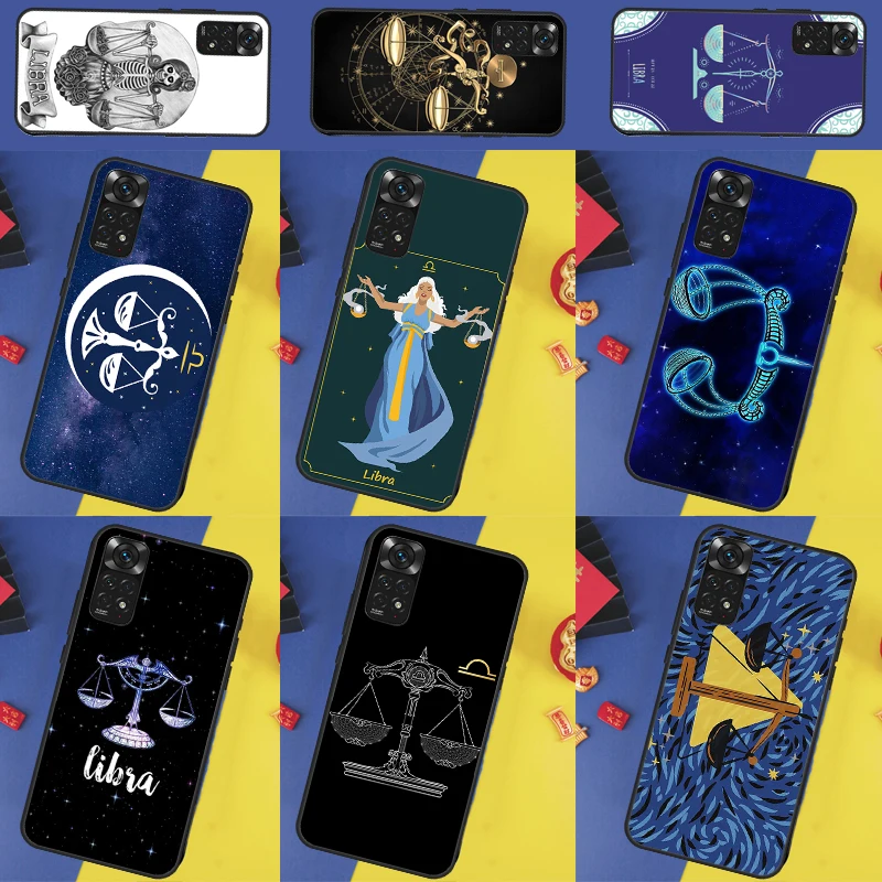 Zodiac Libra Balance Case For Xiaomi Redmi Note 12 7 8 9 10 11 Pro 8T 9S 10S 11S Redmi 9 10 9C 12C 9T 10A 10C Cover