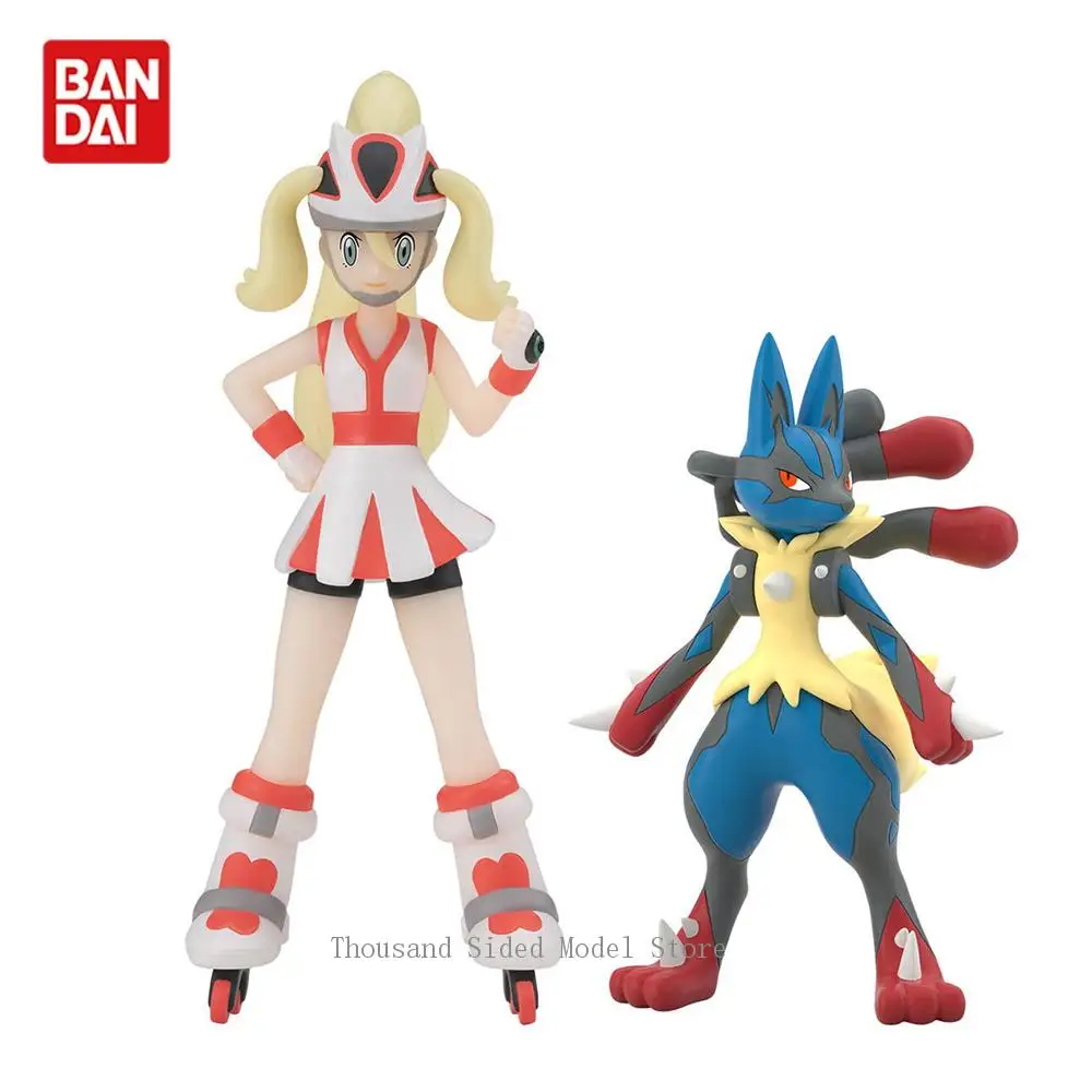 

Оригинальный Bandai Shokugan Scale World Kalos Region Korrina Lucario Pokemon Toys Аниме Фигурка Модель из ПВХ Коллекционные игрушки для мальчиков