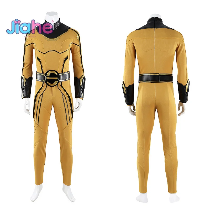 Disfraz de Thunderbolts Movie Sentry para hombre, mono ajustado de Halloween, zapatos, accesorios, uniforme de combate de fantasía, conjunto de red