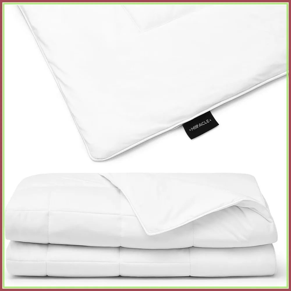 

Cool Touch King Comforter – Lightweight Breathable Blanket for Hot Sleepers, White