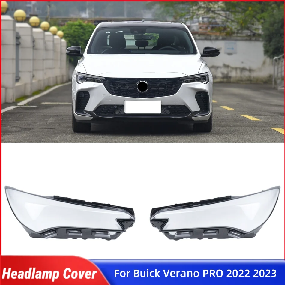 For Buick Verano PRO 2022 2023 Car Front Headlight Lens Cover Front Lamp Glass Glass Headlights