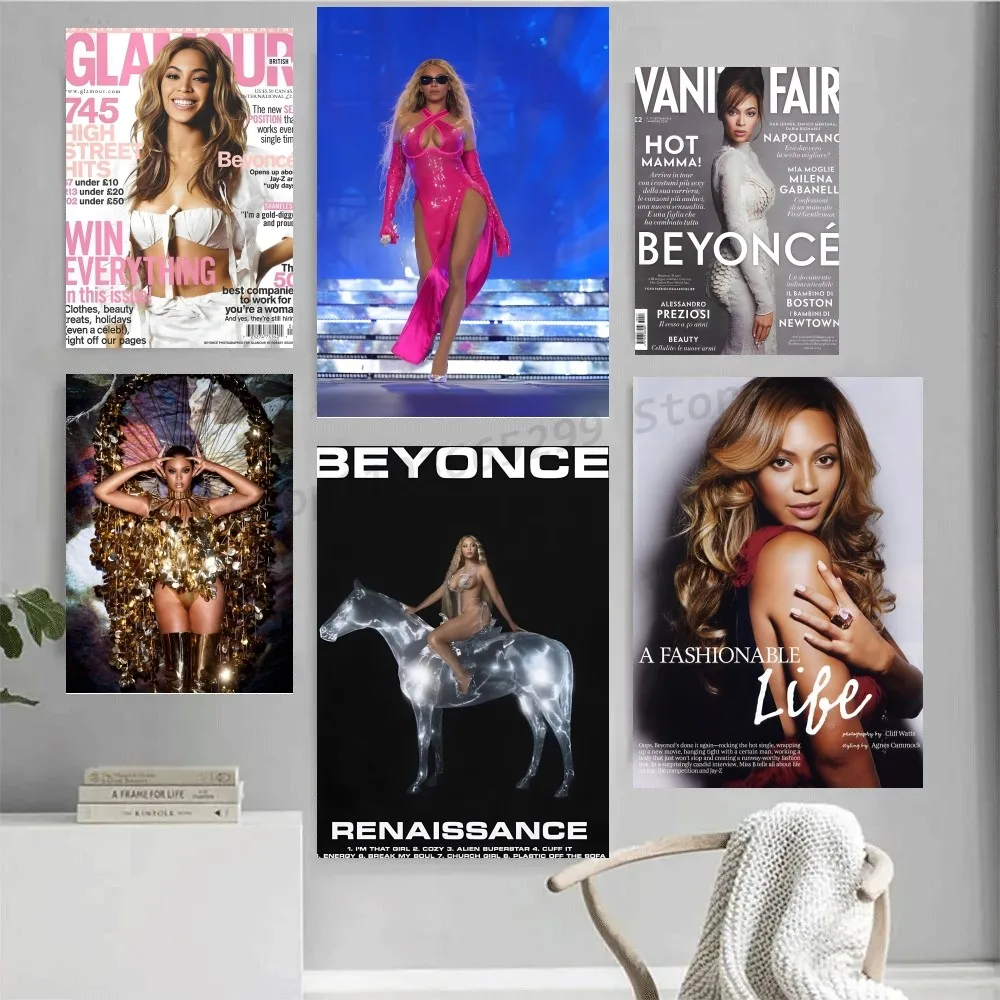 1PC Beyoncé Cover Poster Paper Print Home Living Room Bedroom Entrance Bar Restaurant Cafe Art Painting Decoration