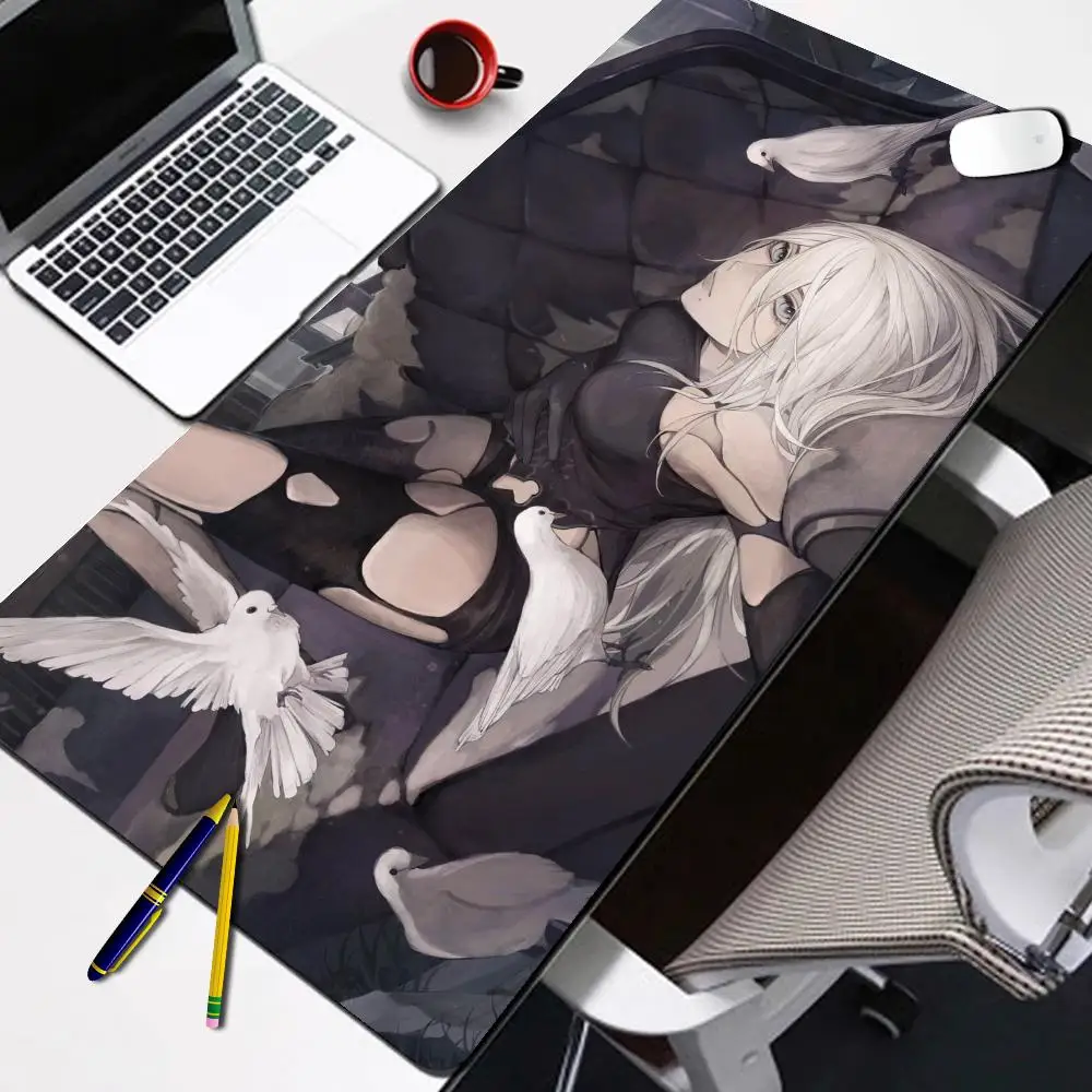 HYBXAXC Mouse Pad Protector Cartoon Anime Rubber Mat Gaming Mousepad A2 Nier Automata Keyboard Mats Gamer Kawaii Cute Desk Mat