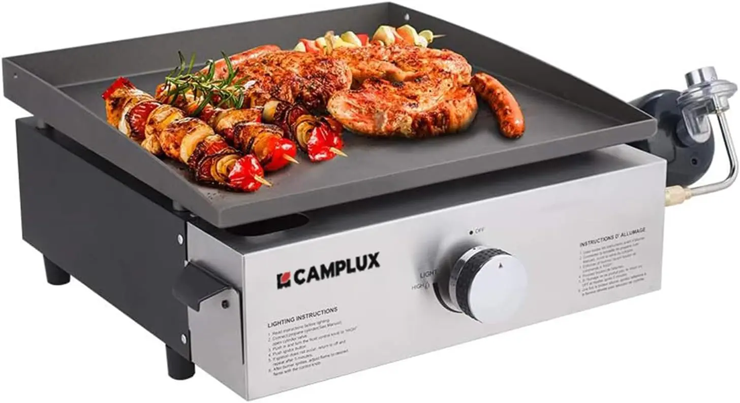Parrilla Hibachi Portátil de Hierro Fundido de Doble Cara con Puerta de Regulación de Aire, Compuerta para el Fuego y Elevador de Parrilla – Estufa Japonesa Ideal para Acampar al Aire Libre, Barbacoas en el Patio Trasero y Fiestas