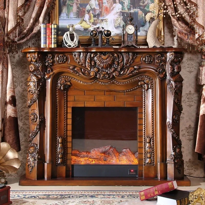 

Камин в европейском стиле, шкаф для сувениров, американский темный электронный имитационный камин с подогревом, французский ретро электрический камин