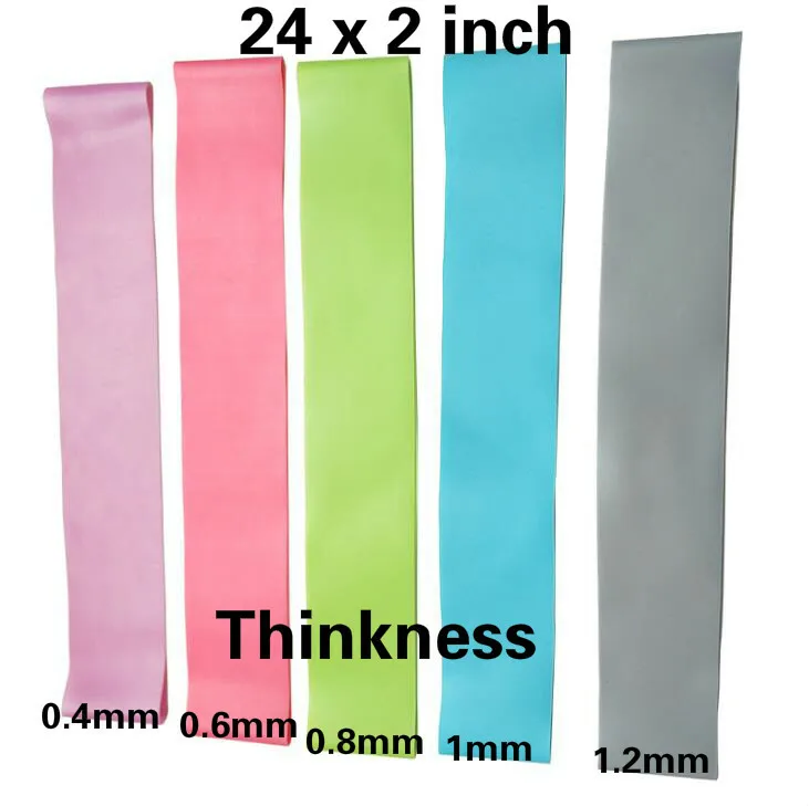 2 FT RESISTANCE BANDS LOOP Exercise Yoga Training Elastic Fitness Gym Workout