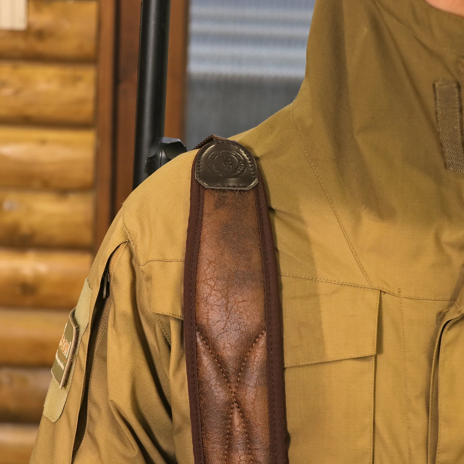 Tourbon Schießgewehr Sling Schrotflinten Schultergurt Pistole Tragegurt rutschfest 62-97CM verstellbar Neopren Jagd Braun – Detail 5