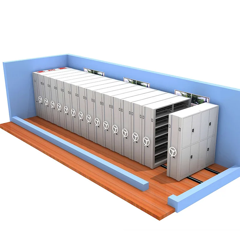 Mobile dense cabinet, financial certificate filing cabinet, office data filing cabinet, thickened steel dense cabinet