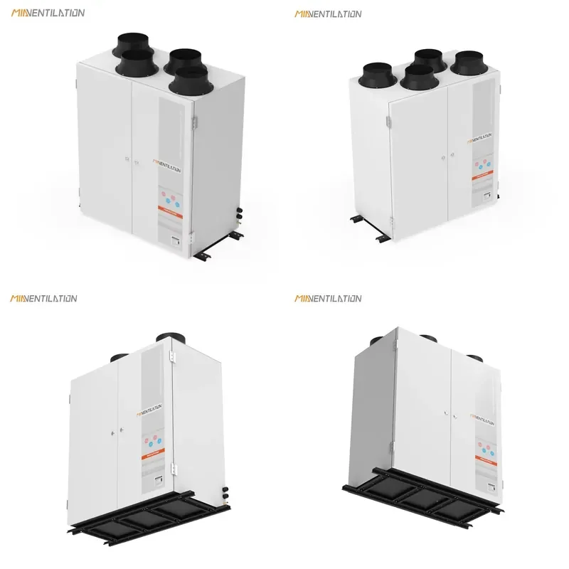 MIA 350m3/h OEM Available Commercial Vertical Cabinet ERV Air Dehumidifier Energy Recovery Ventilation