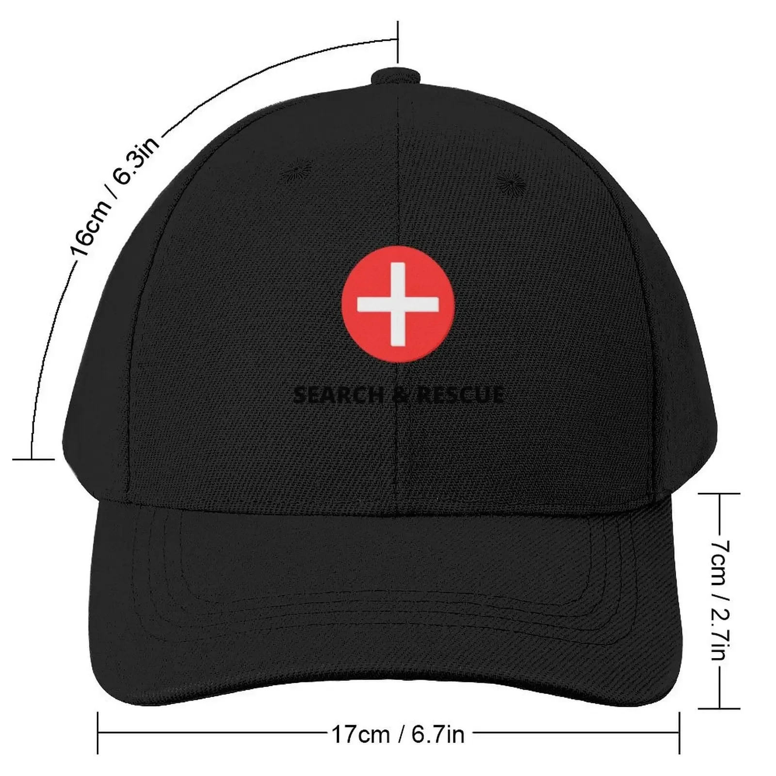 Search and Rescue First Aid Cross Baseball Cap Hat Baseball Cap derby hat Golf Cap custom Hat Boy Women's