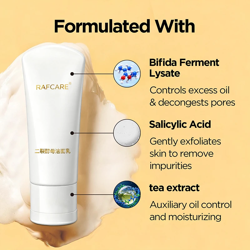 Soft Amino Acid Face Wash Cream Cleans Pores Impurities And oil For Sensitive Prevents Skin Dryness Deep Hydration