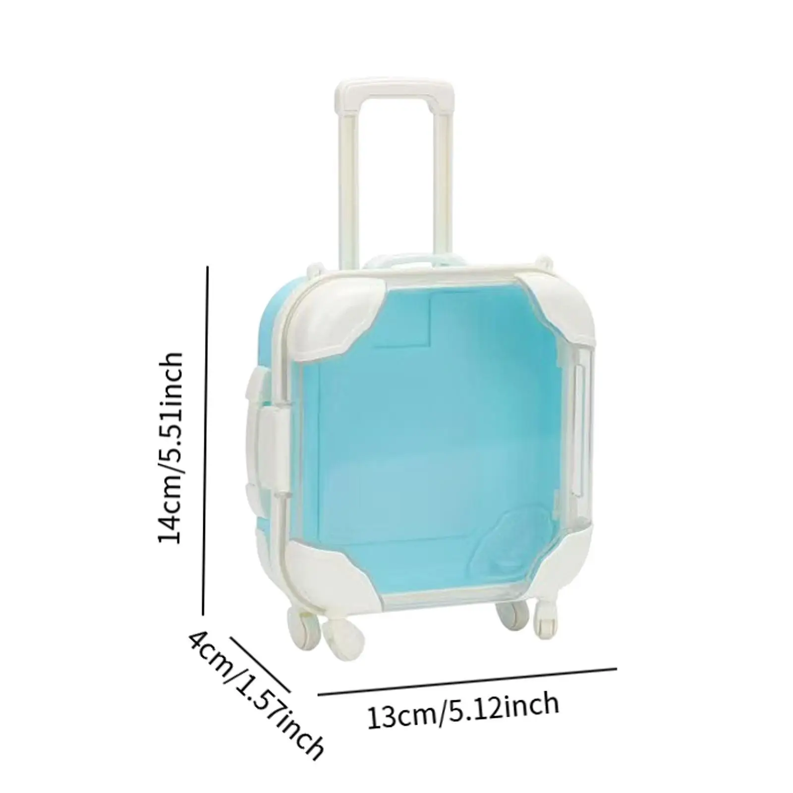 人形スーツケース DIY 人形おもちゃ 小さなジュエリー収納ケース ロールプレイング ドレスアップ人形