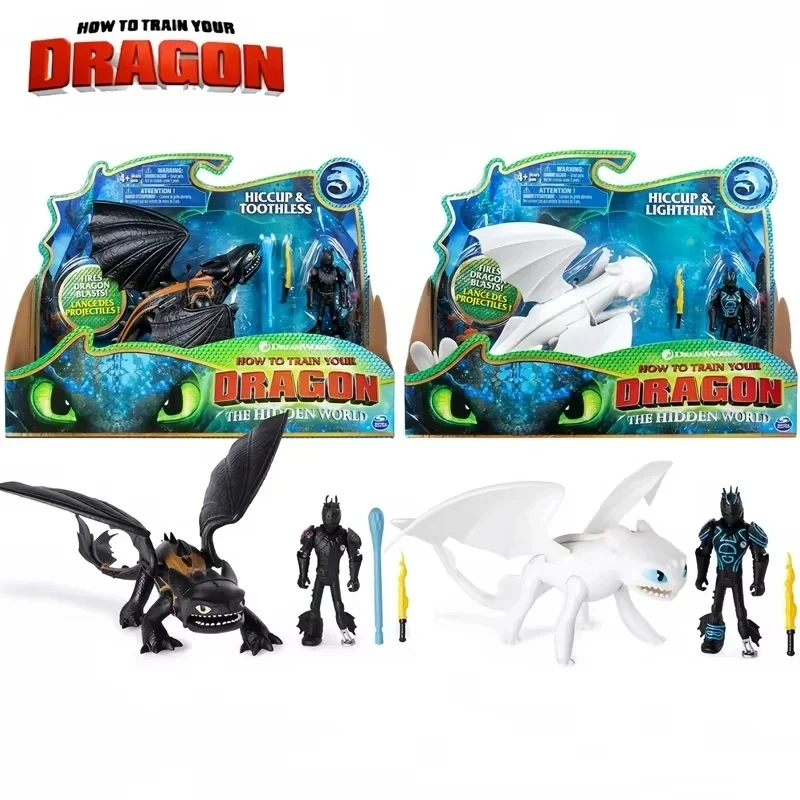 Hot Toothless Light Fury Action Figure Cartoon How To Train Your Dragon Anime Figure Desktop Toys Birthday Gifts Christmas Gifts