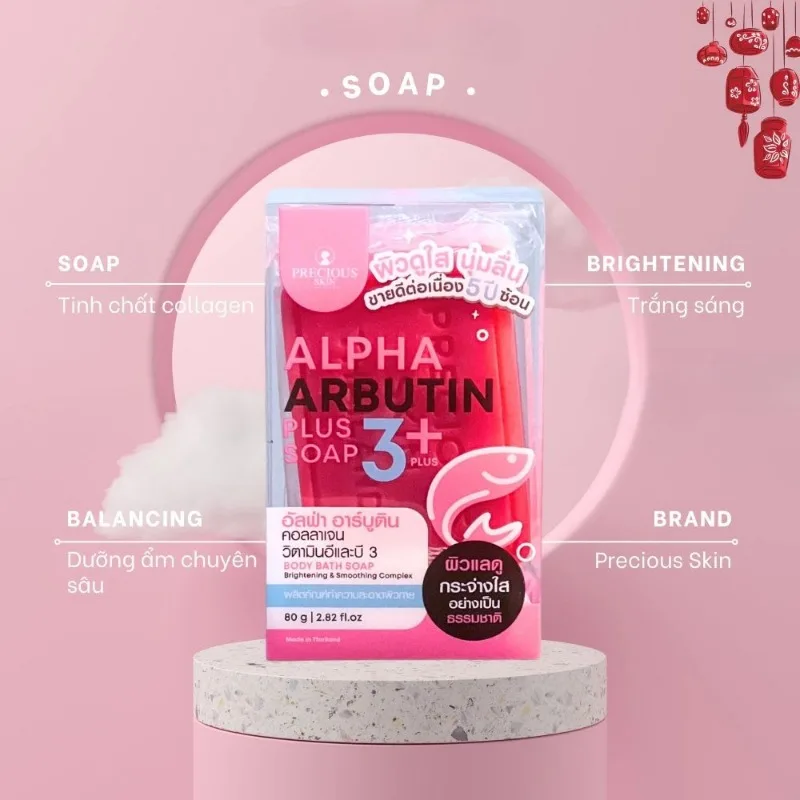 80g Thailand Alpha Arbutin 3 Plus Reduce Acne Freckles Dark Spots Dull Skin Brightening Smoothening Moisturizes Skin