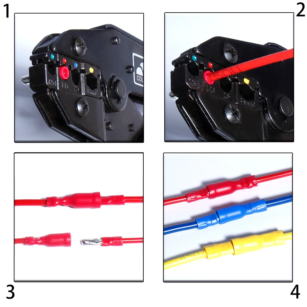 Cold pressure bullet Terminals insulation fast pluggable wire plug spring connector pressing Electrical Crimp Insulated Cable