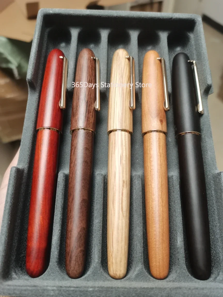 Domestic Long Knife Ground Wood Fountain Pen Hand Polished Nib Writing ink Pen School Office Supplies Writing Gift