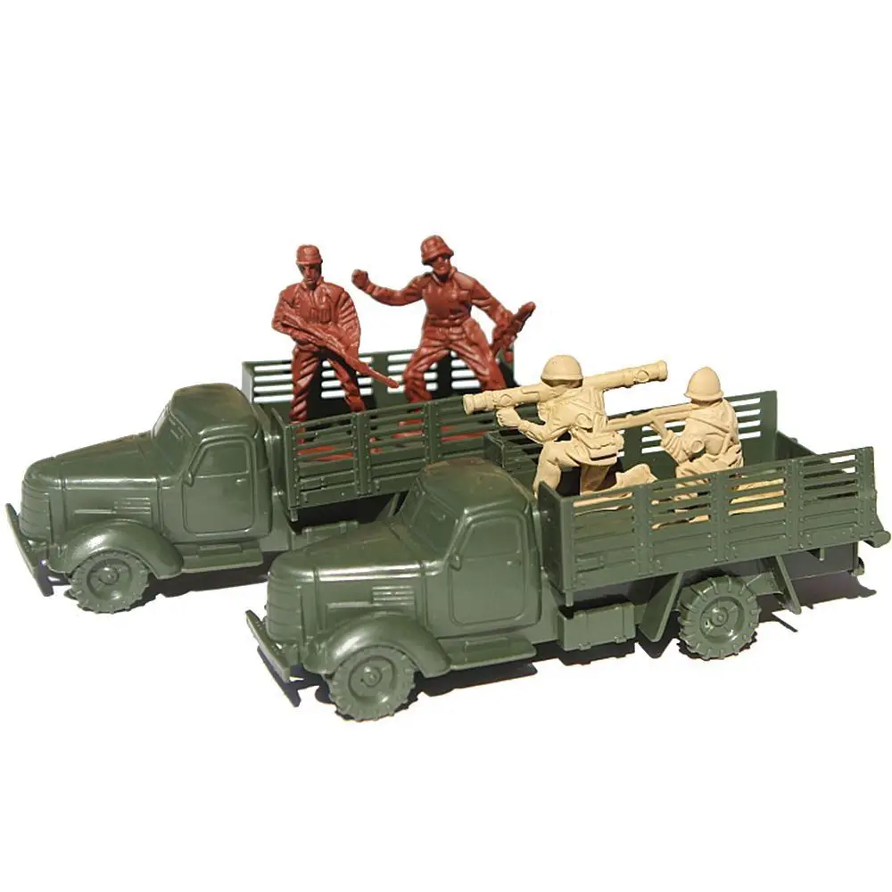 Toy Model Action Figure Plastic Soldiers Model Men Figures 12 Poses Soldiers Aircraft Tanks Turret Children Boy Gift