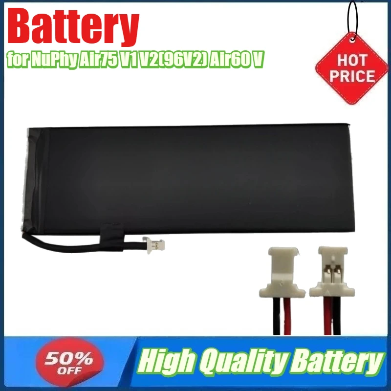 

Battery for NuPhy Air60 V2 Air75 V1 V2(96V2) Mechanical Keyboard Battery
