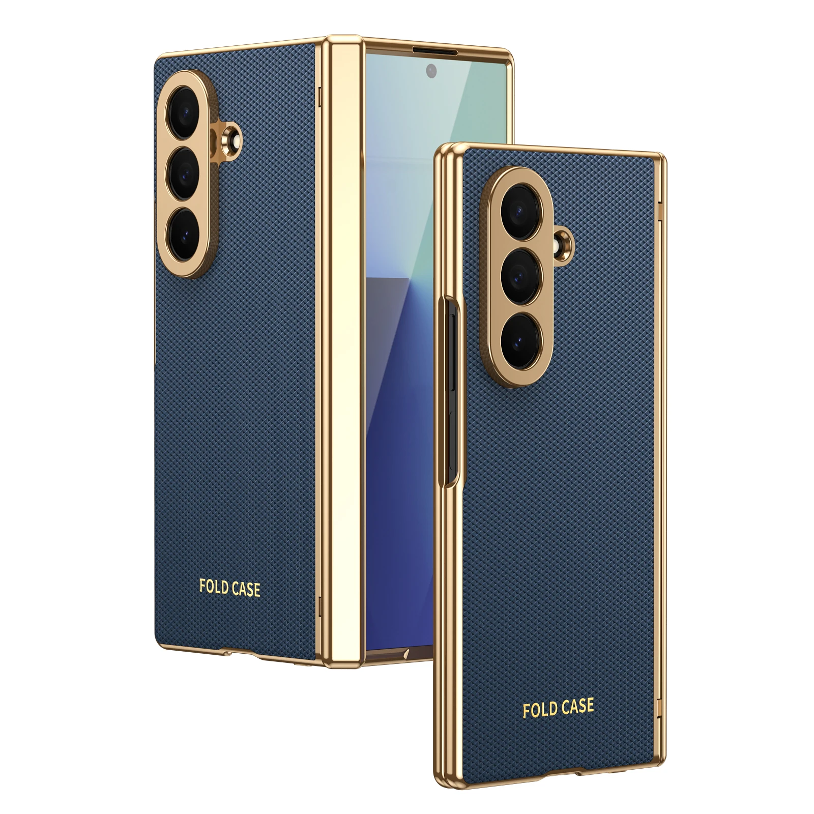 Für Samsung Galaxy Z Fold 7 6 5 4 3 Fall Luxus Leder Haut Überzug Schutzhülle Zurück Abdeckung Fall für Samsung Z Fold7 Telefon Shell