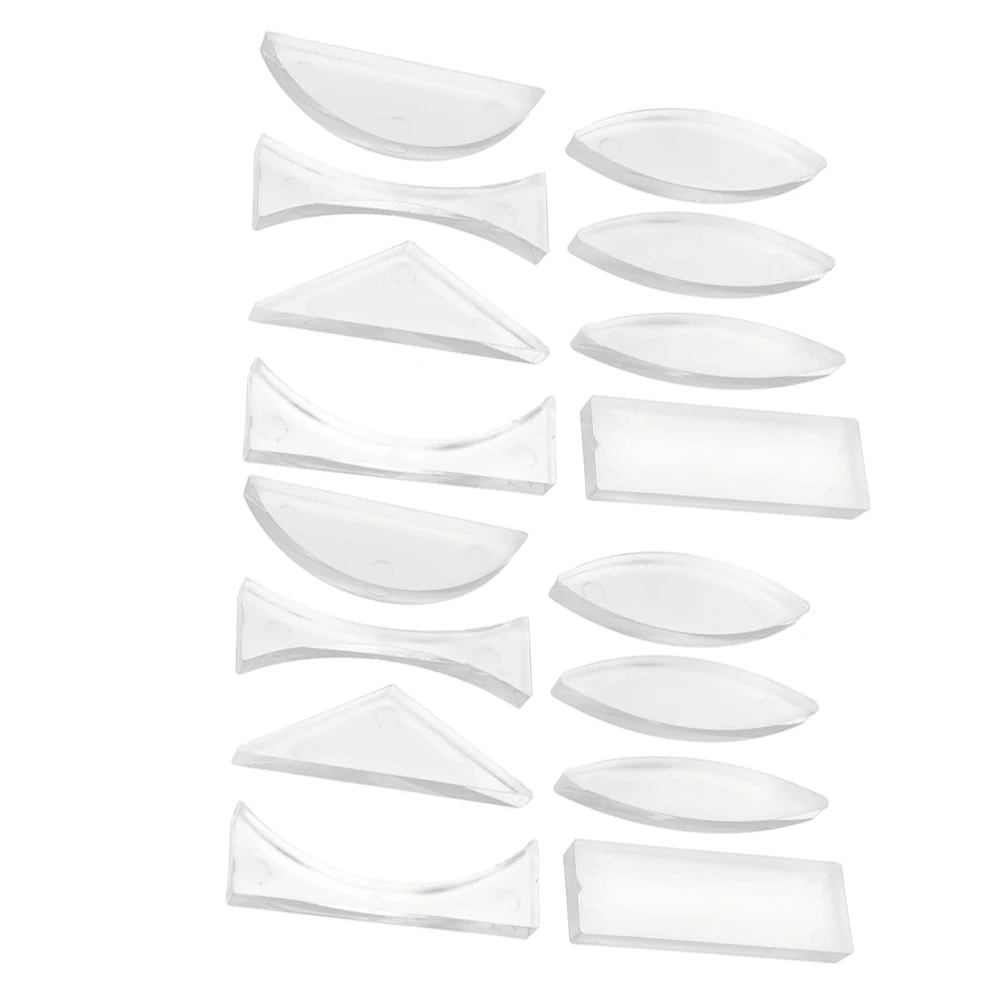 Conjunto de lentes ópticas côncavas para experimentos científicos de prisma de luz acrílica de flash de laboratório