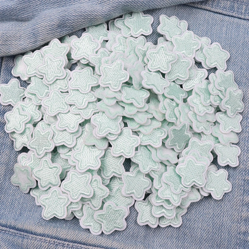 Parche bordado corazón y estrella de dibujos para planchar o coser - imagen 2