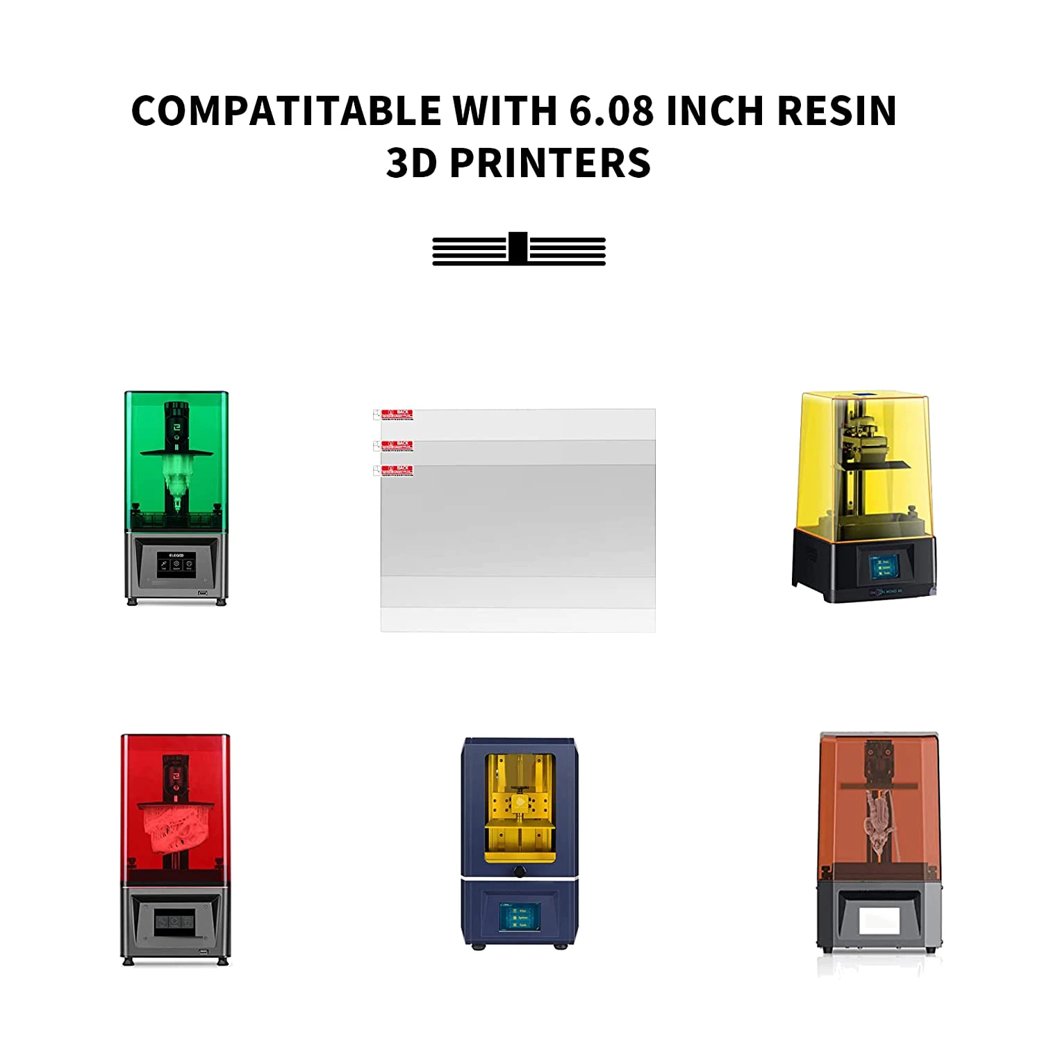 2026 HOT 10Pcs LCD Resin 3D Printer Screen Protector