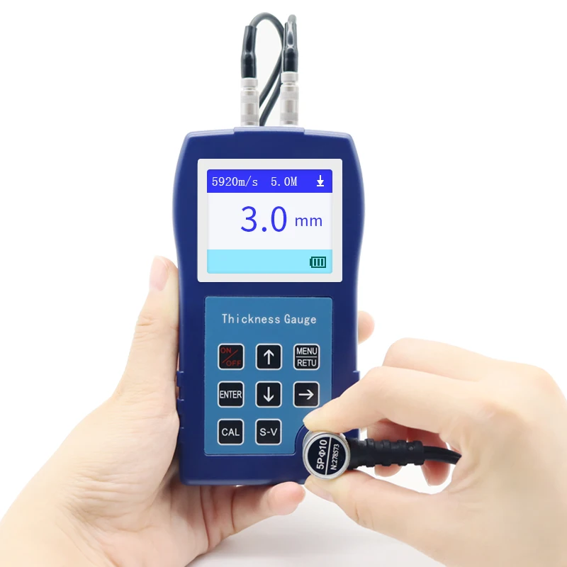 DR83S Metal Plate Portable Plastic Meter Glass Digital Thickness Gauge Meter Ultrasonic Thickness Gauge