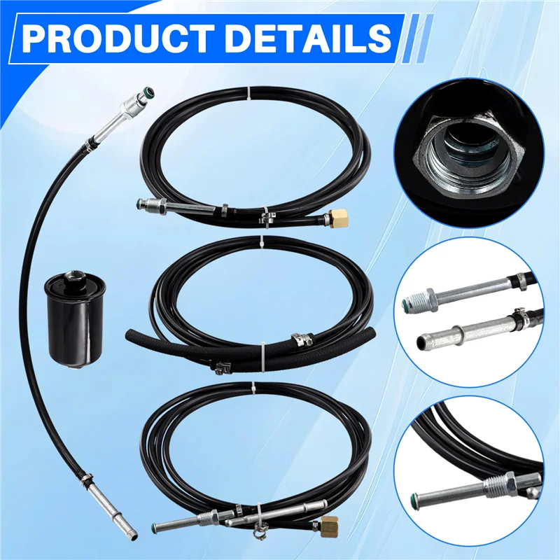 

OB-1Set Complete Nylon Fuel Line Replacement Kit For Gmc Gas Trucks 1988-1997