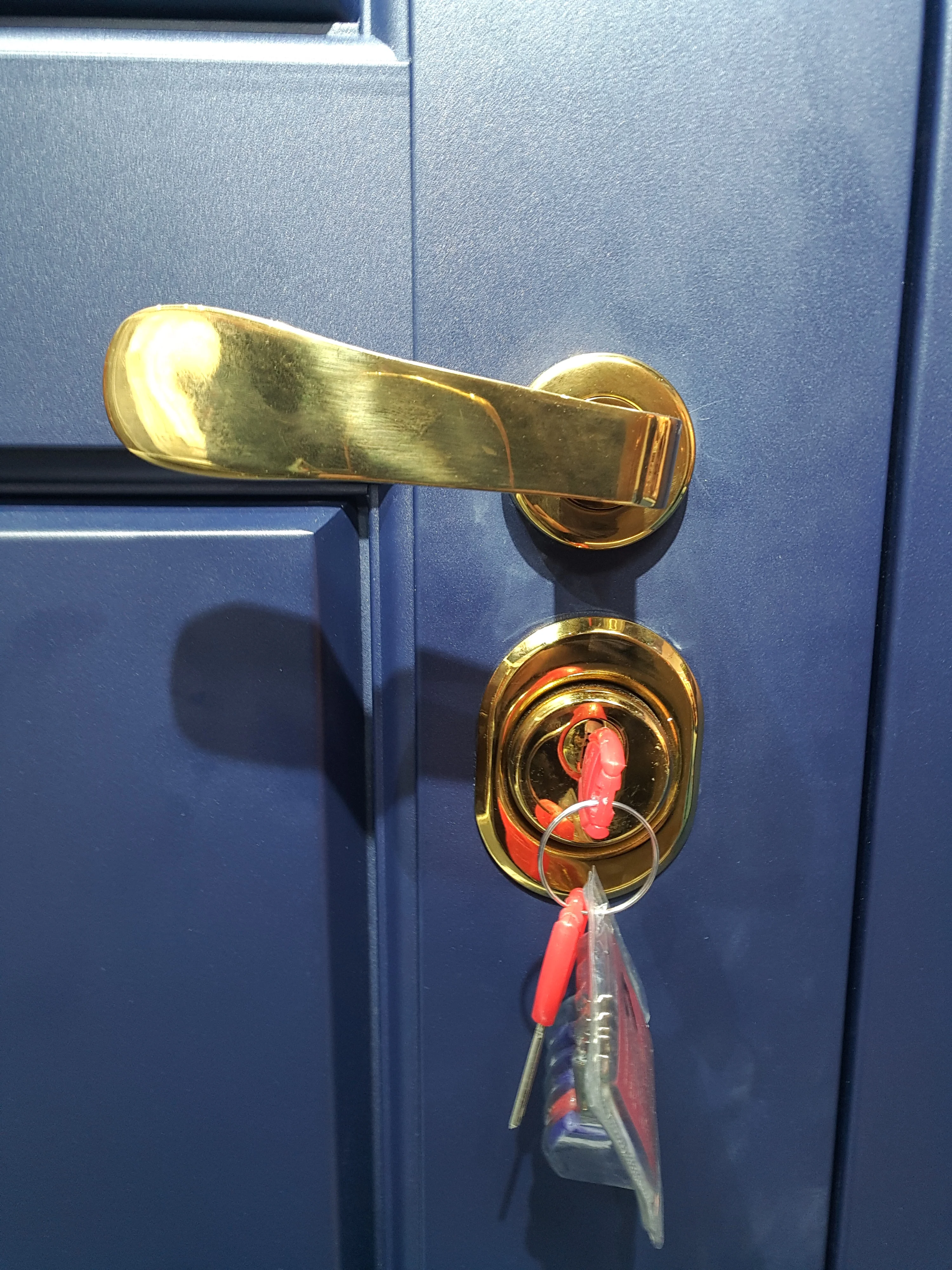 Isreal Main Door Security Entrance Designs Double Steel Door With Golden Handle Knocker Lock