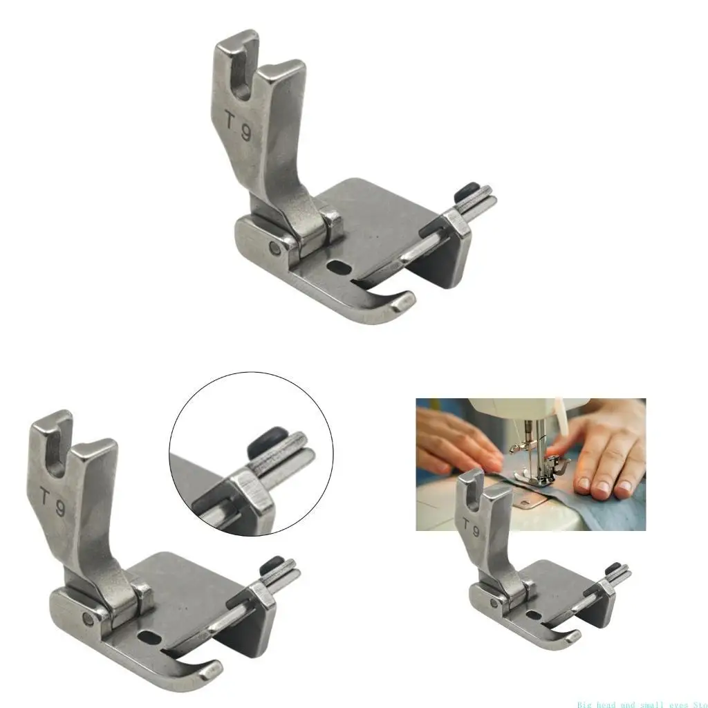 581C Adjustable Sewing Machine Hemming Presser Foot For Curtain Bedding Hemming Rolling Fabric Folding Stitching Project