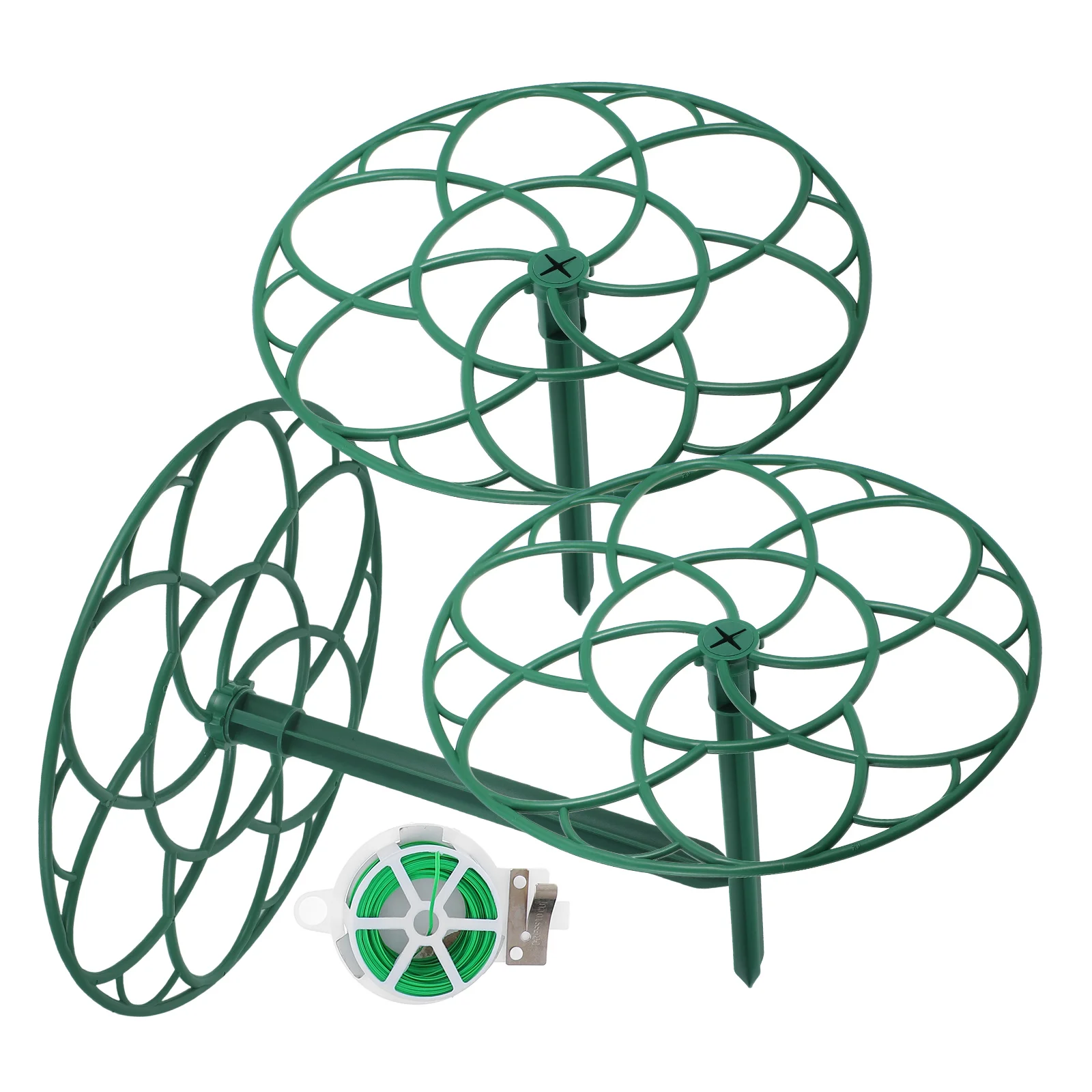 

Flower Stand Support Plant Supports Peony Cage Rings Vegetables Climbing Plants Outdoor Balcony Patio Sunflower Stake Holder