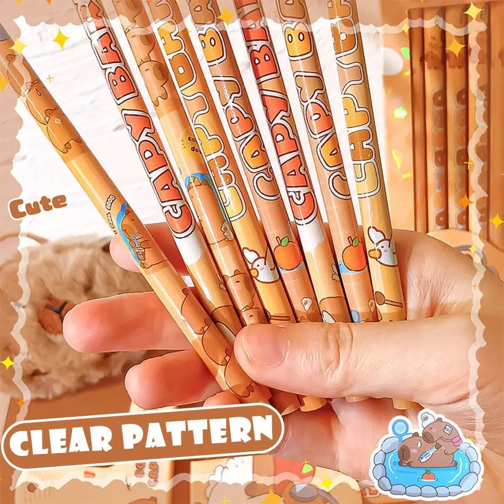 

8 шт. прочный карандаш Capybara HB для граффити/живописи, канцелярские принадлежности, карандаш для рисования с резиновой головкой, гладкий карандаш для написания эскизов