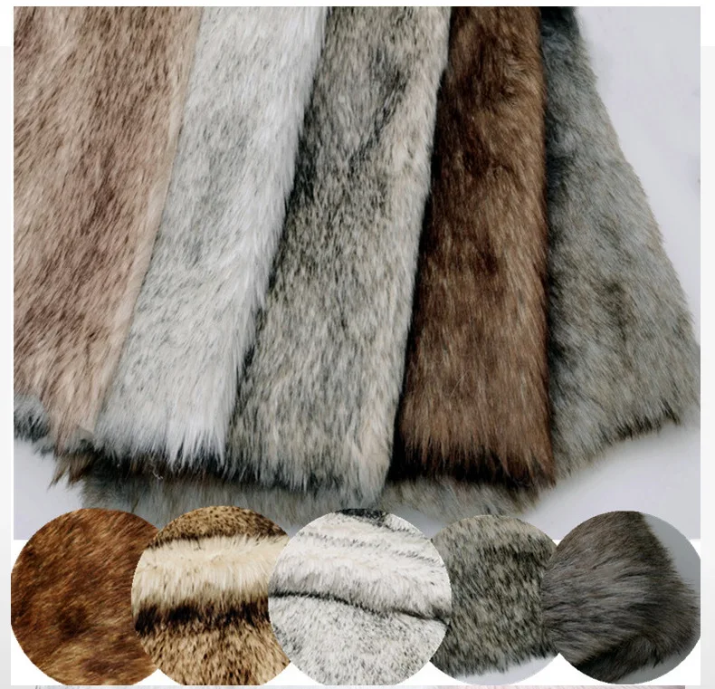 Long Fur Artificial Fox Fur Faux Fur Fabric Soft Plush Faux Fur Fabric Sewing Material Cloth Fur Diy Handmade Crafts decoration