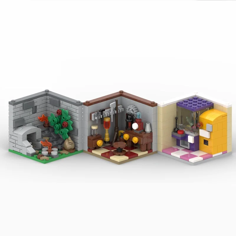 379 個 MOC シリーズ CMF ビネット ハビタット コレクタブル モデル 組み立ておもちゃ ブロック 建築 クリスマス ギフト DIY アイデア 子供の誕生日
