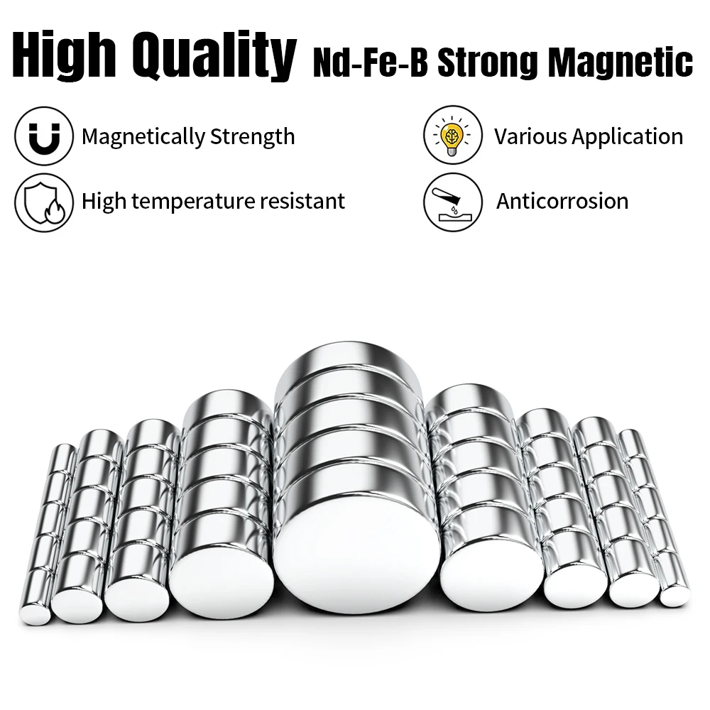 2/5/10/20/50Pcs Super Strong Magnet 5x8,8x8,10x8,16x8,25x8mm N35 Round Magnetic NdFeB Neodymium magnet Powerful Disc imanes