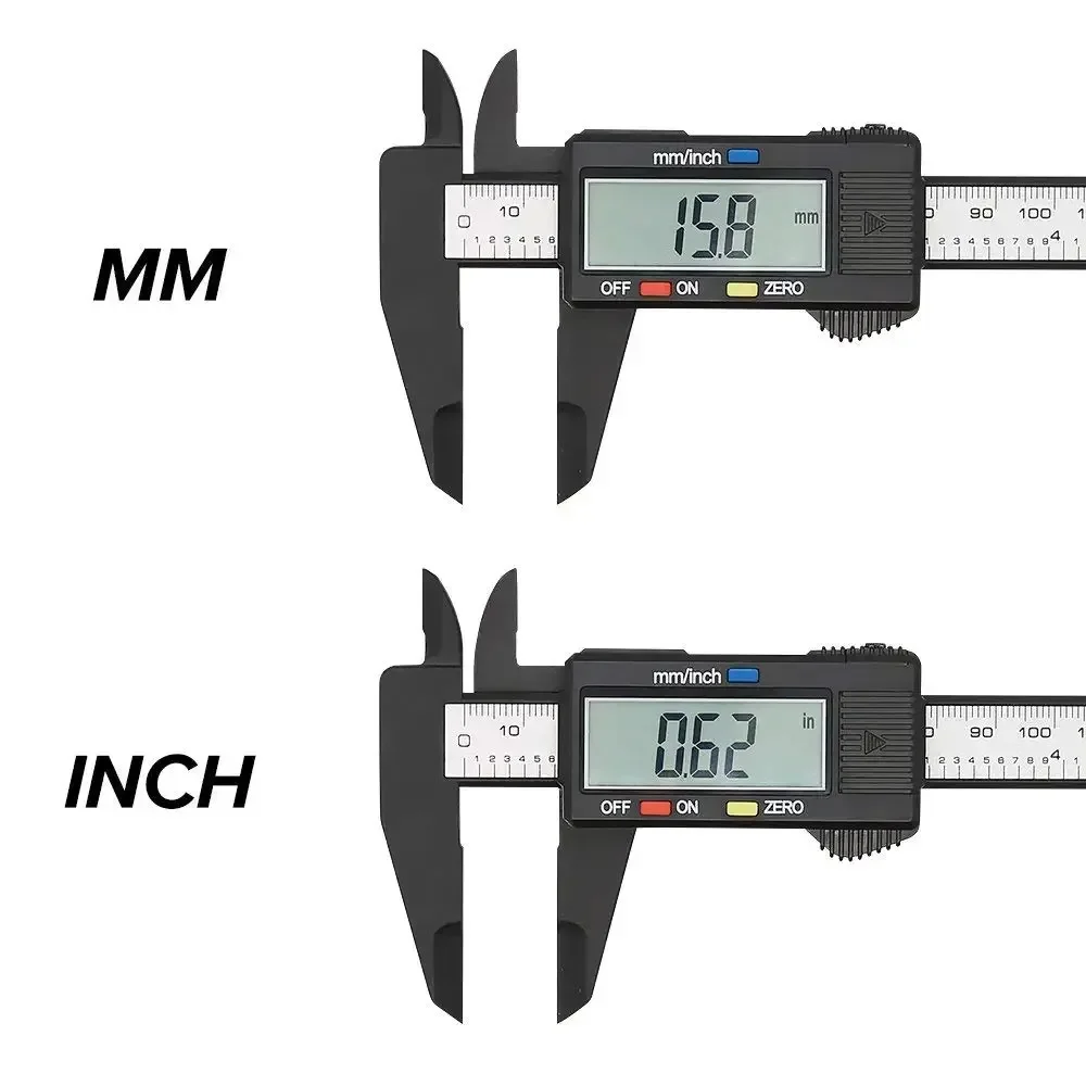Imagem -03 - Digital Vernier Caliper Tool Pied um Calibrador Coulisse Ferramentas de Inspeção Job Measuring Gauge Medição Análise Instrumentos