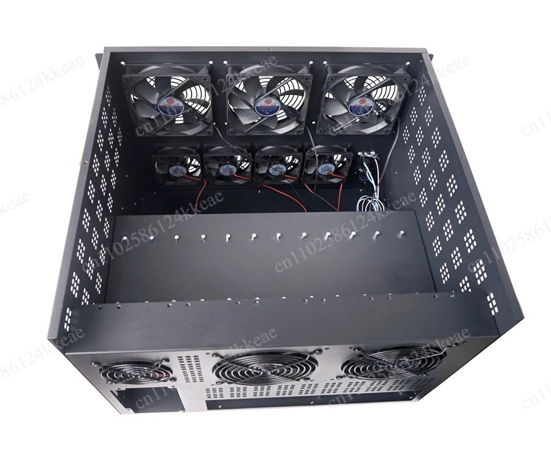 Silent 6 Graphics Card Chassis 6U Size Multi-GPU ATX Motherboard Computer Case