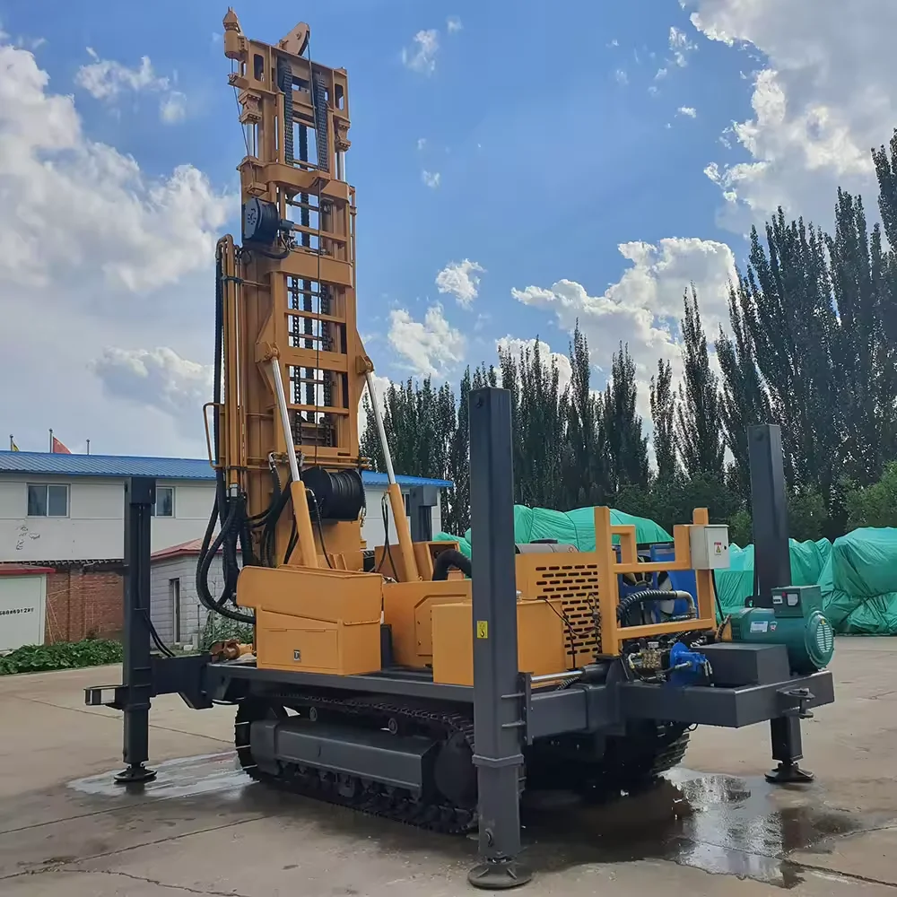 500m 800m 1000m Drill Bore Hydraulic Deep Mining Water Well Crawler Borehole Rotary Drilling Rig