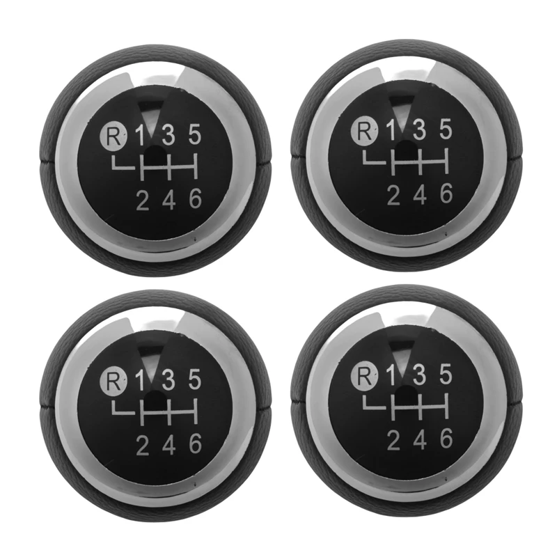 4X Car 6 Speed Plastic Mt Gear Shift Knob For Toyota Corolla 1.8Mt 2007-2013 / Rav4 Avensis Yaris D4D Urban Lever Stick