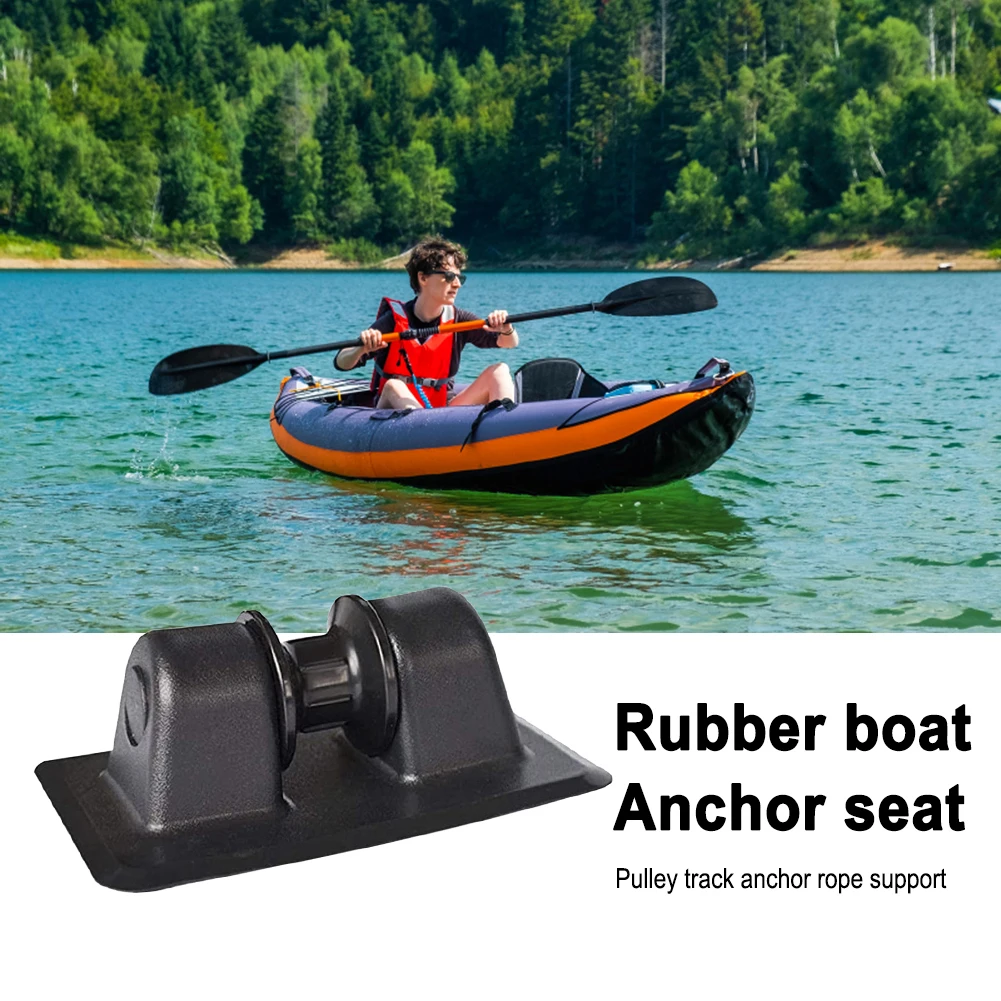 Parche de amarre de ancla de barco para Kayak, soporte de rodillo de fila, rueda ligera, Parche de amarre para barco inflable, Kayak, yate