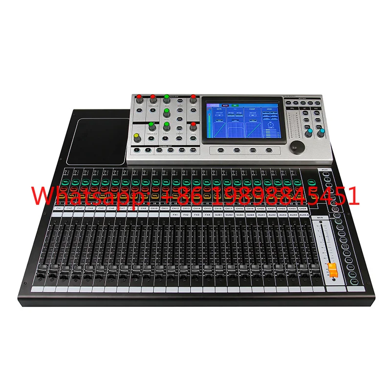 Free OEM 24CH Digital Mixer Touch Screen Audio Console
