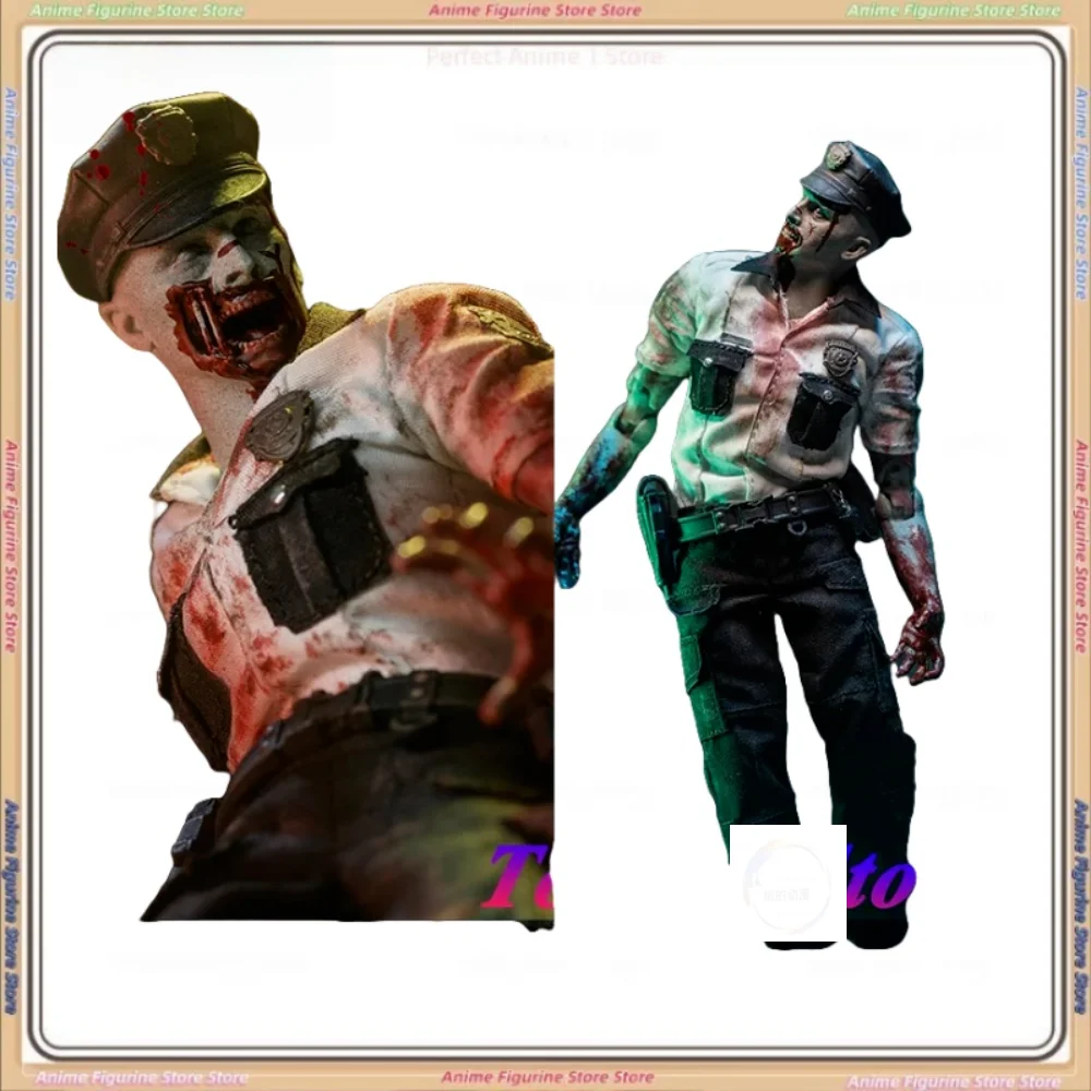 Patriot Studio New 1/12 Horror Zombie Cop Soldier The Fallen Anger R.P.D. Depraved Officer Open Closed Mouth 6" Male Soldier