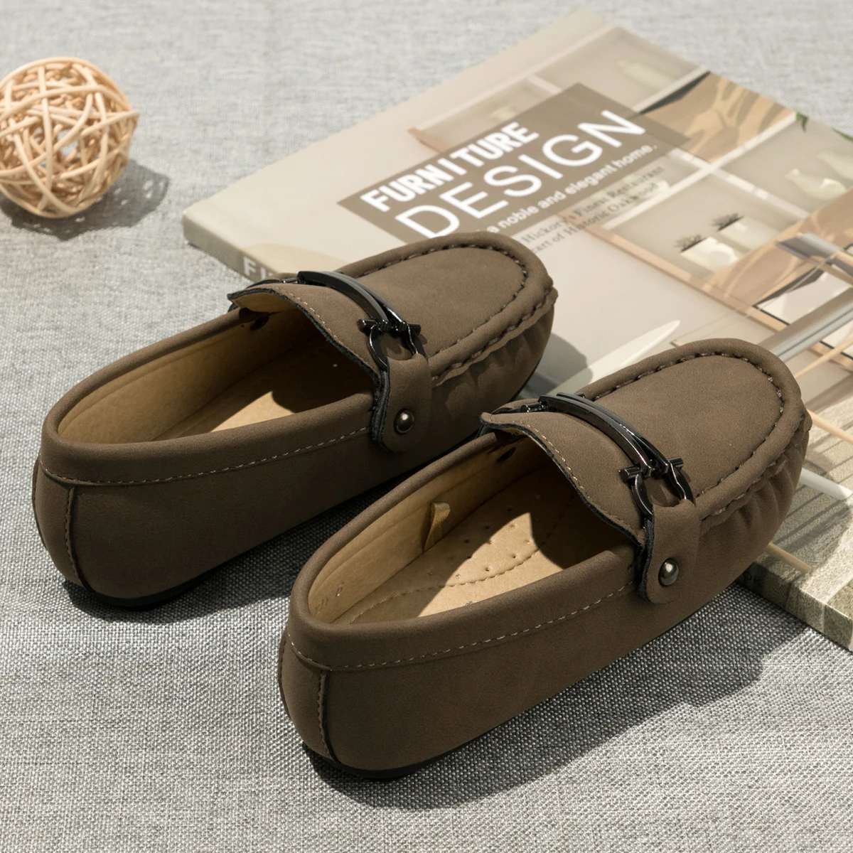 MARC JOSEPH NEW YORK Mocassino Broadway In Pelle Per Bambini E Ragazzi – Unisex, Leggero, Antiscivolo – Fatto A Mano In Brasile