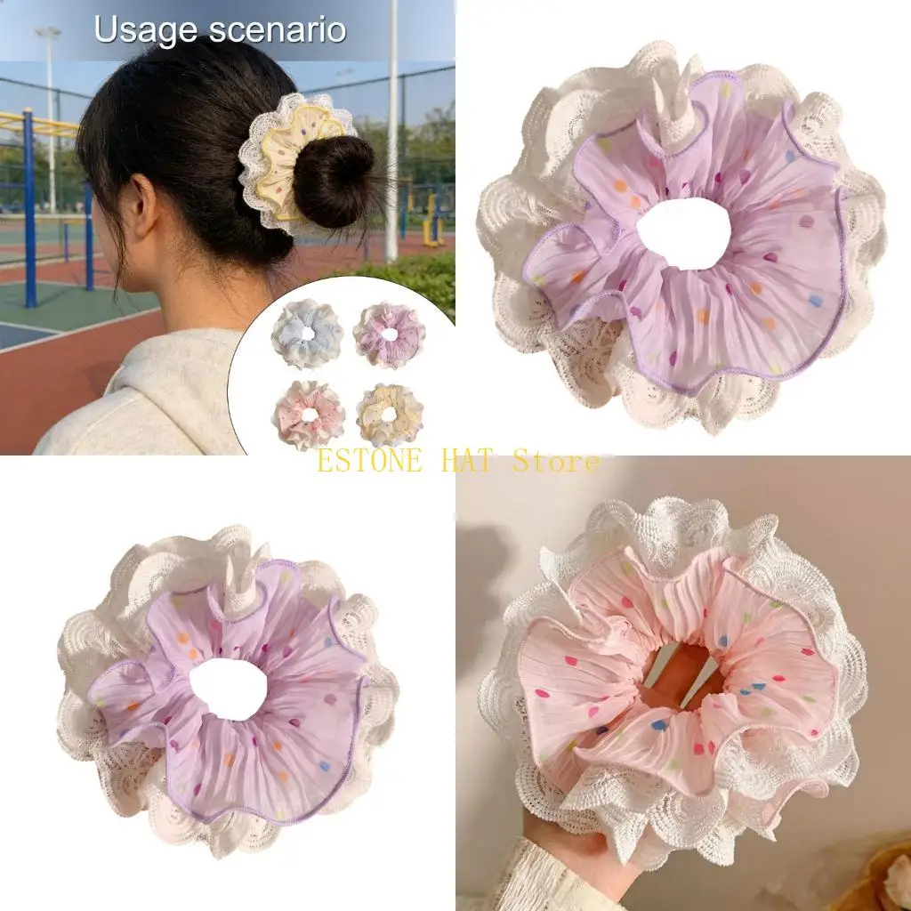 

49MF Elastic Hair Band 20Cm Long Cloth Fabric Scrunchie Holds Securely Without Tightness For Various Occasion
