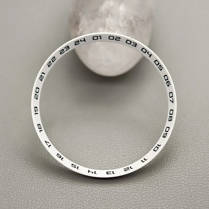 30.5 مللي متر x 27.5 مللي متر ساعة الفصل خواتم صالح SRPD SKX007 SKX009 حافظة البلاستيك الحلقة الداخلية NH35 NH36 حركة الساعات إصلاح الملحقات