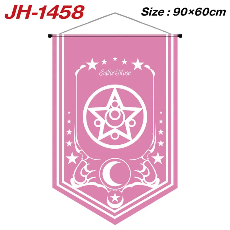 90x60cm Sailor Moon Crystal Anime Banner Flag tenda Hanging Cloth Poster Party Decor KTV Flag Cartoon Gift