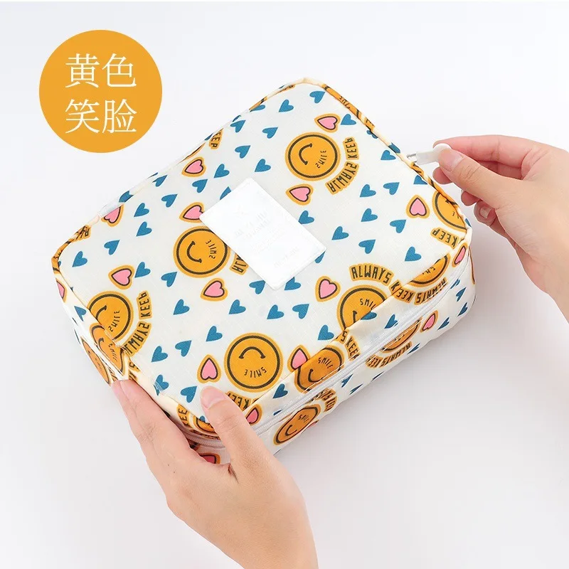 Portable Mini Women Cosmetic Bag Outdoor Girl Makeup Bags Waterproof Storage Make Up Cases Lipstick Sanitary Pads Toiletry Pouch