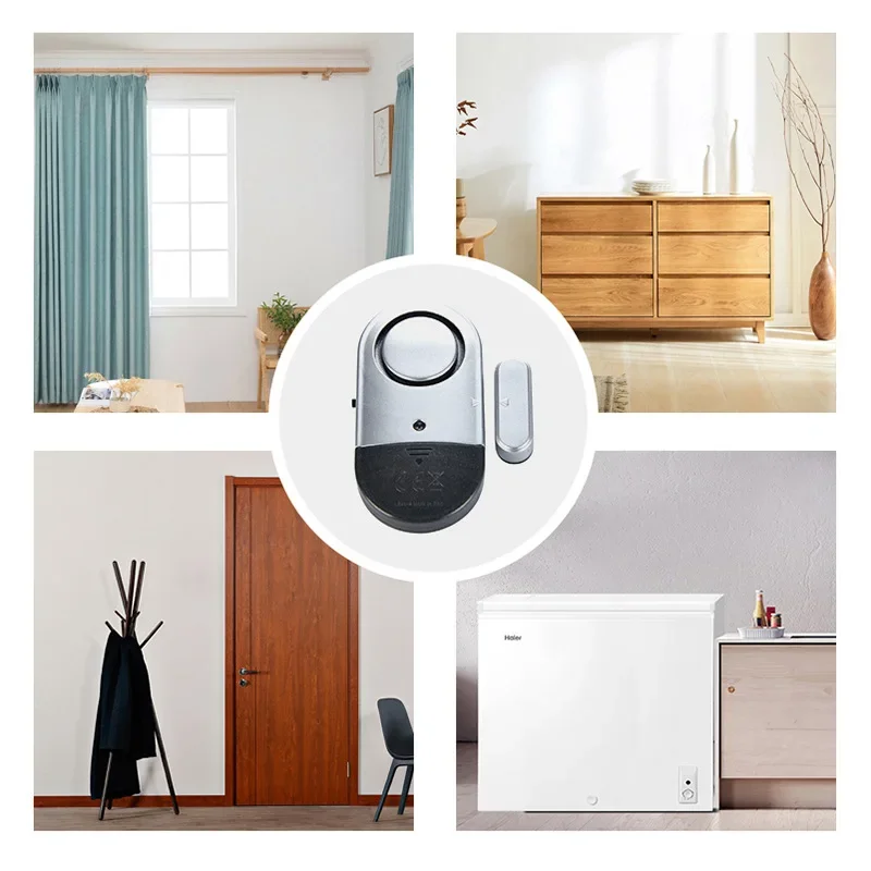 Home Induction Alarm Window Anti-theft Device Portable Wireless Door Magnetic Sensor Door and Window Anti-theft Alarm