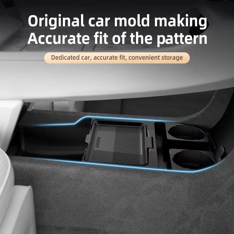 

Center Console Storage Box For Avatr 12 2024 Custom Silicone Organizer Tray with Tissue Dispenser Anti-Slip Interior Car Decor