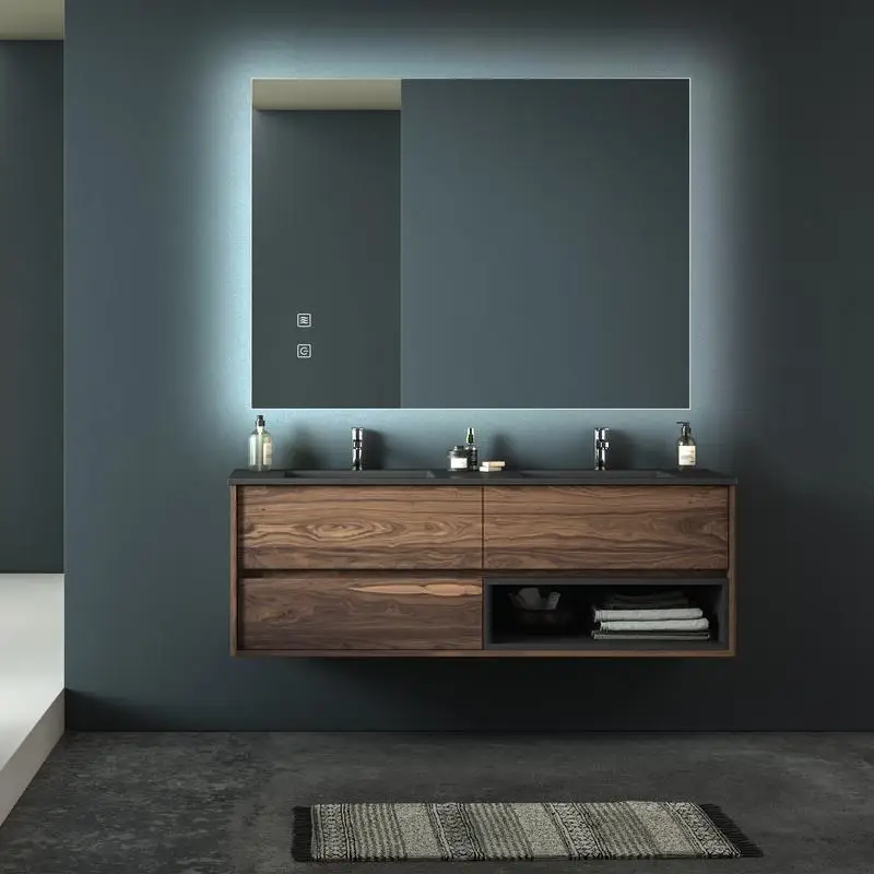 

36" x 28" LED Bathroom Vanity Mirror, Dimmable Touch Control, Anti-Fog, Adjustable Color Temp 3000K-6000K, Waterproof, Energy